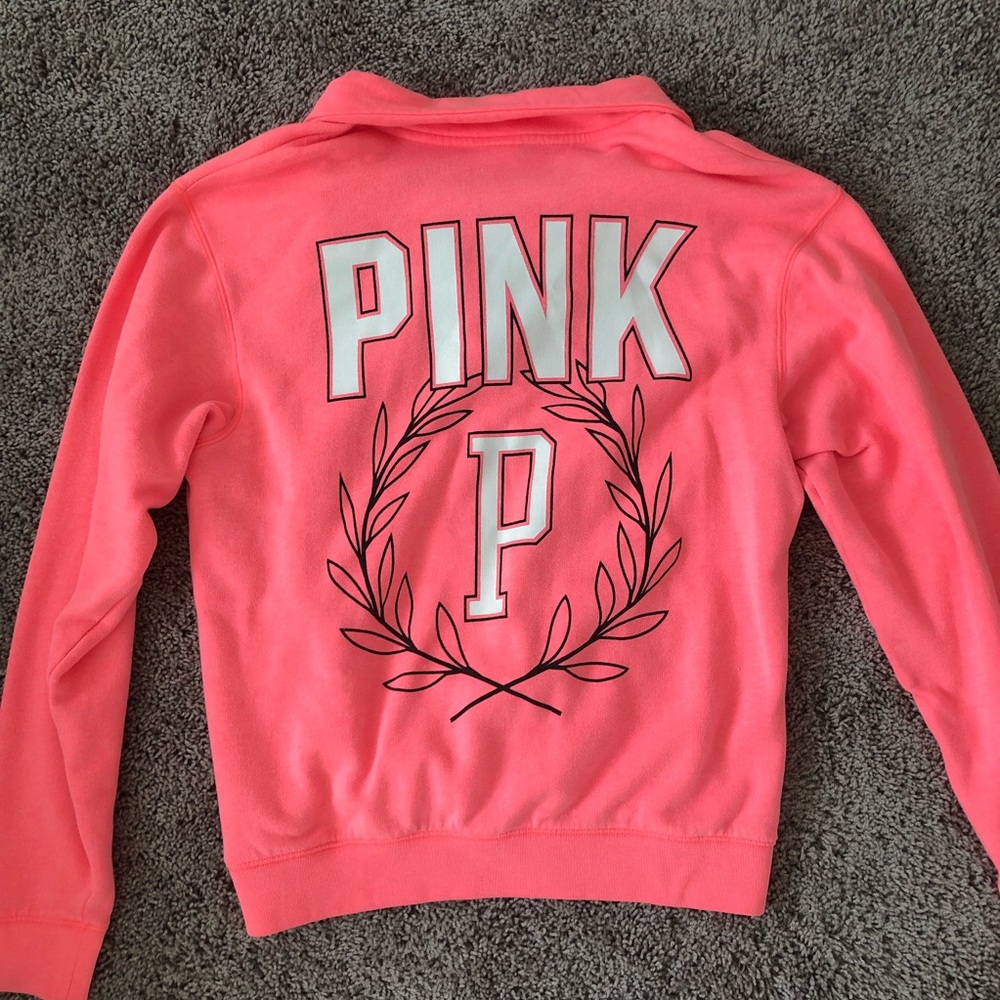 Pink half zip